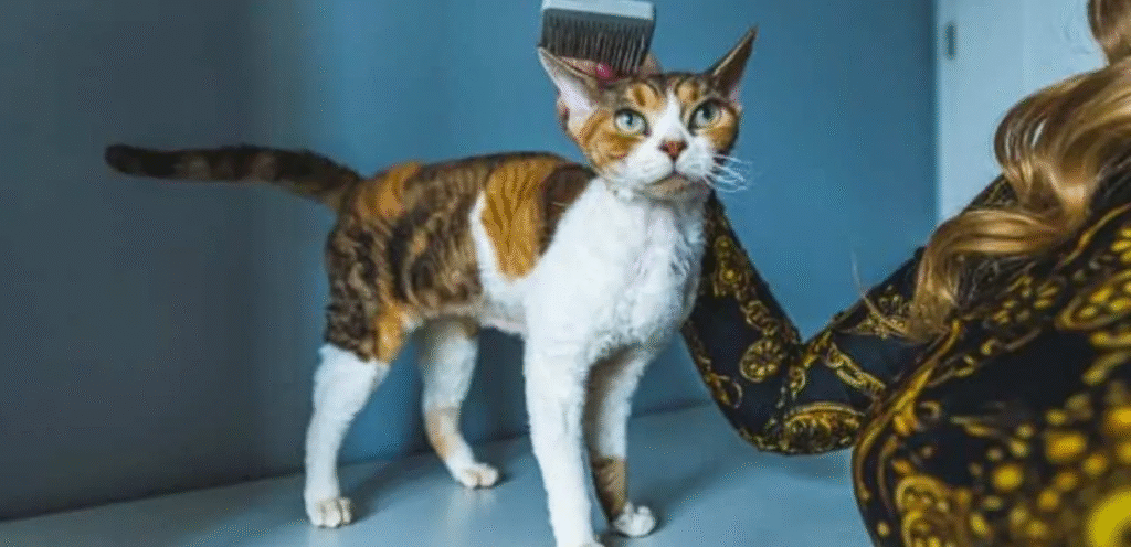 Tortoiseshell Devon Rex Cat 2 image 5